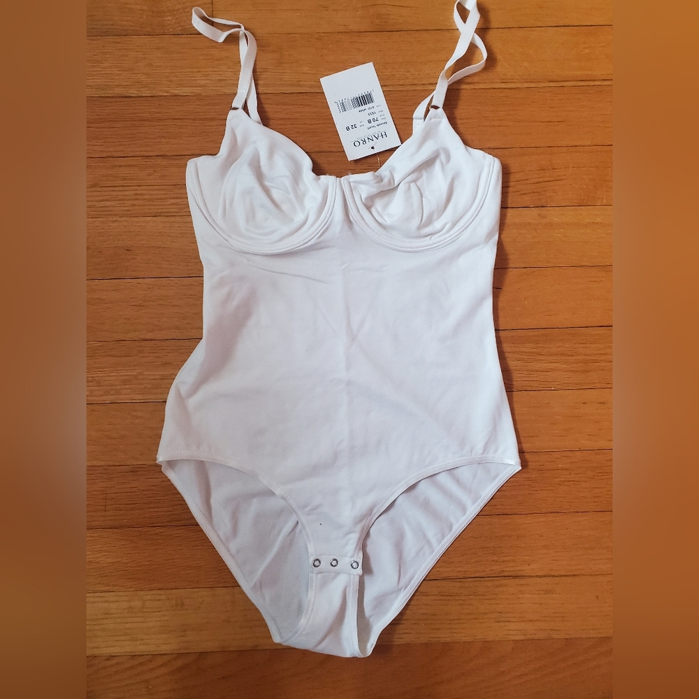 Hanro Soft White Bodysuit